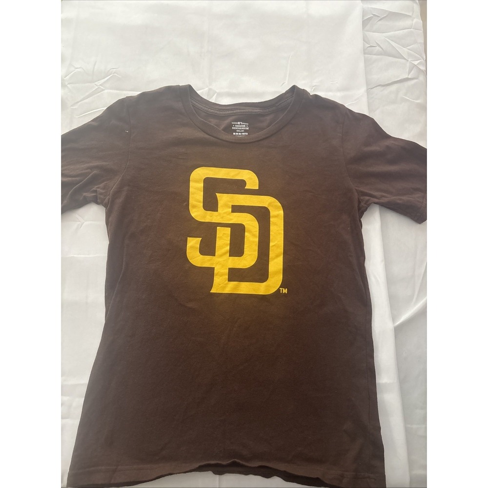 San Diego Padres Tatis Jr 23 MLB Youth Shirt Brown Size M 10/12